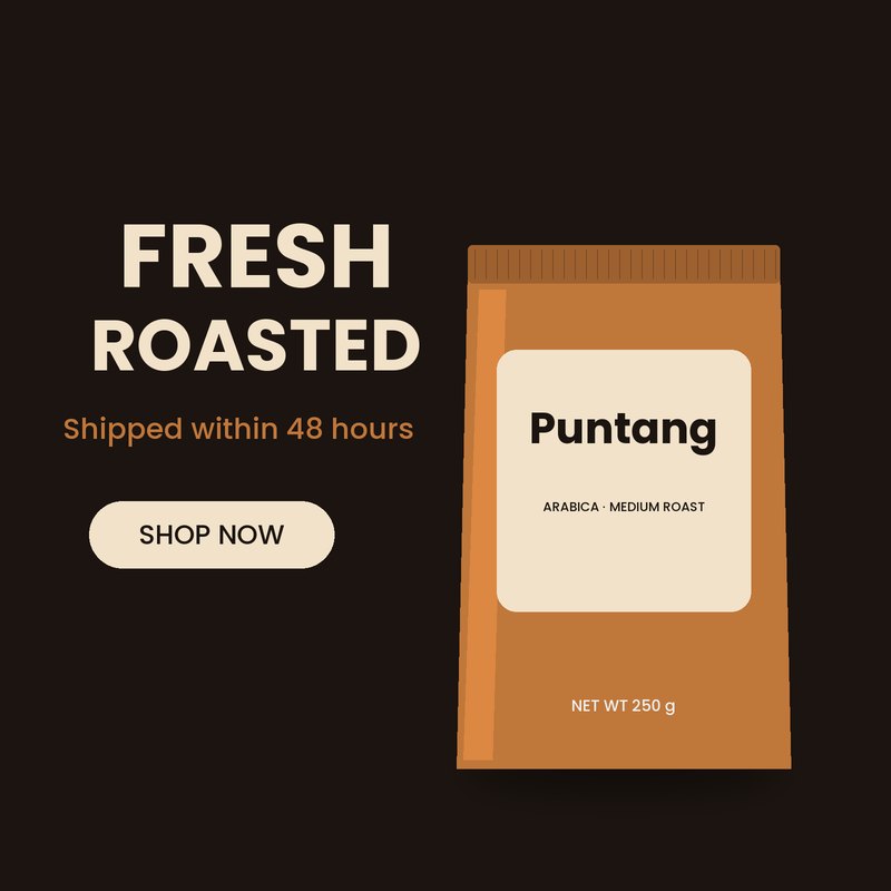 Product Banner: Puntang Coffee