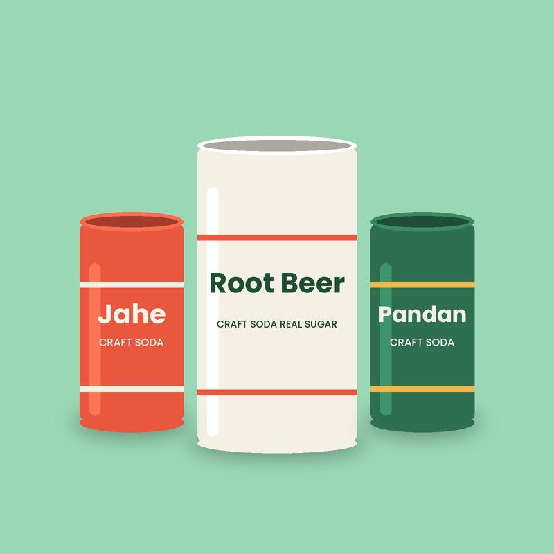Bandung Craft Soda Cans