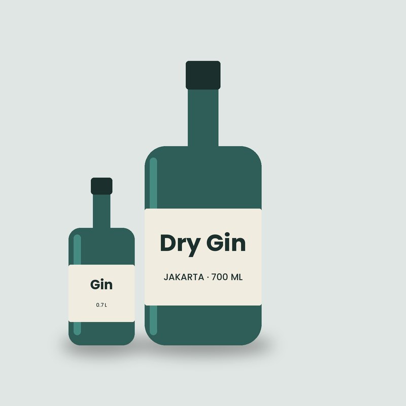 Jakarta Dry Gin Label